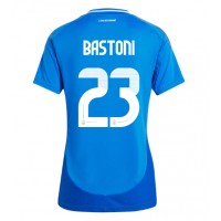 Taliansko Alessandro Bastoni #23 Domáci Ženy futbalový dres ME 2024 Krátky Rukáv